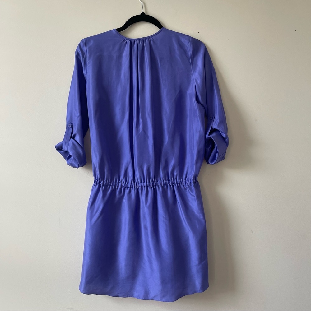 FINAL Rebecca Taylor Silk Periwinkle Ruffle Coquette Femme Mini Dress - Picture 6 of 9